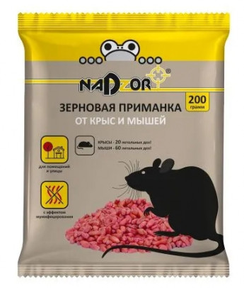 Зерн.приманка мыш/крыс NADZOR 200г 