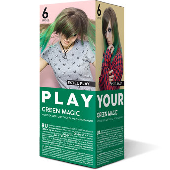 KЭстель PLAY цв.мелир.6GM зеленый 