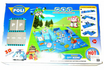 6889-137 Игр.поле гараж.Robot(4гер) 