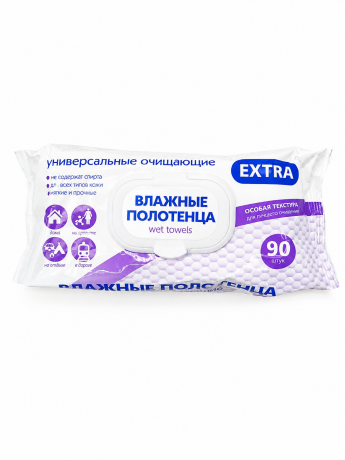 Влажные полотенца EXTRA 90шт  81450 