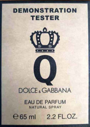 Тестер D&amp;G Q Eau de Parfum 65мл жен 
