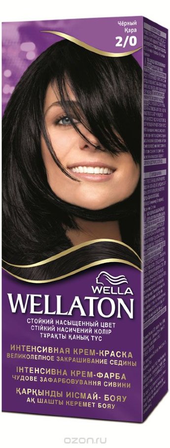 Wellaton 2/0 черный 